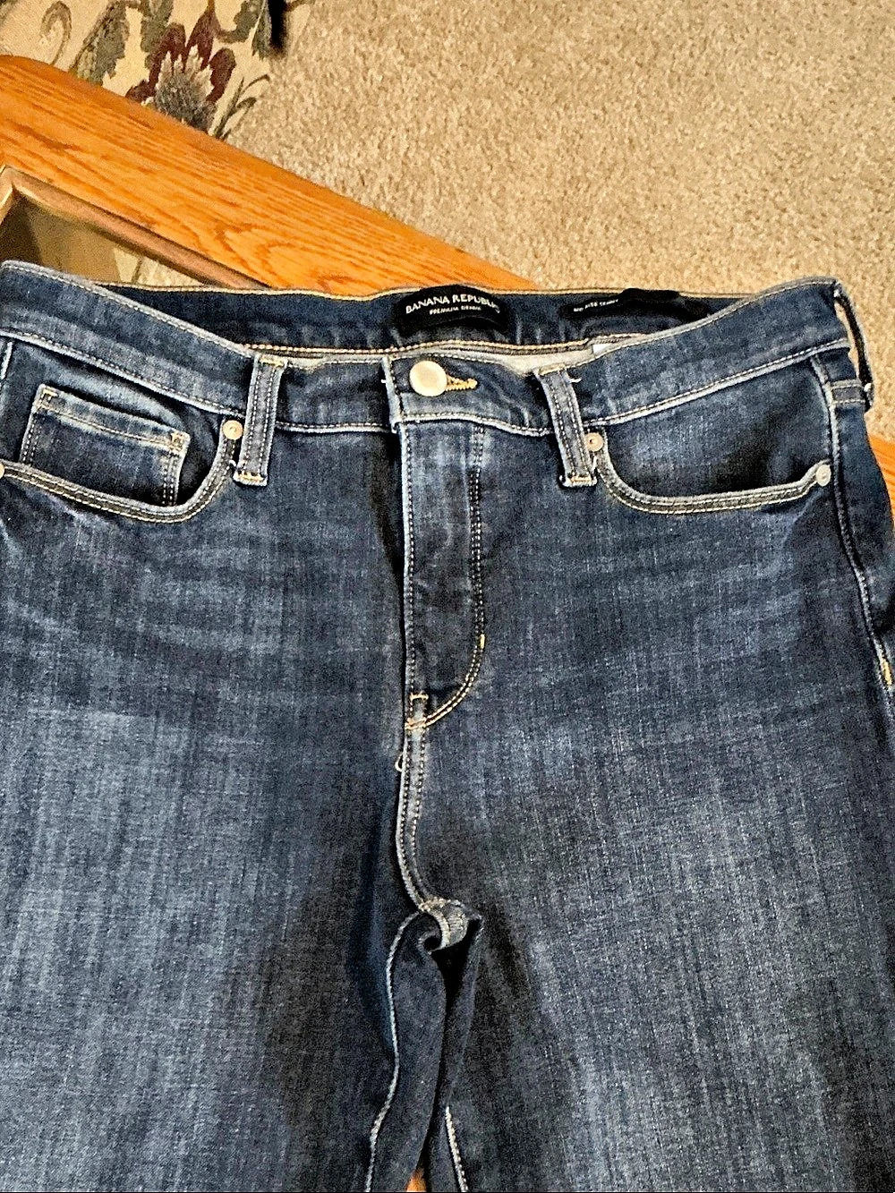 Banana Republic Mid-Rise Skinny Jeans in Blue Waist 29